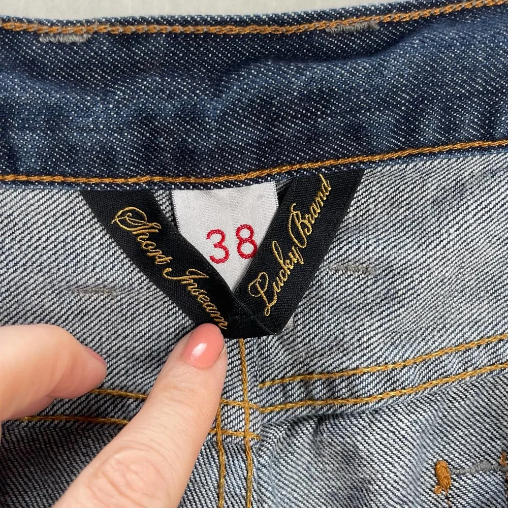 Lucky Brand 361‎ Vintage Straight Short Inseam Men's Jeans Dark Wash 38x28 - Picture 8 of 11